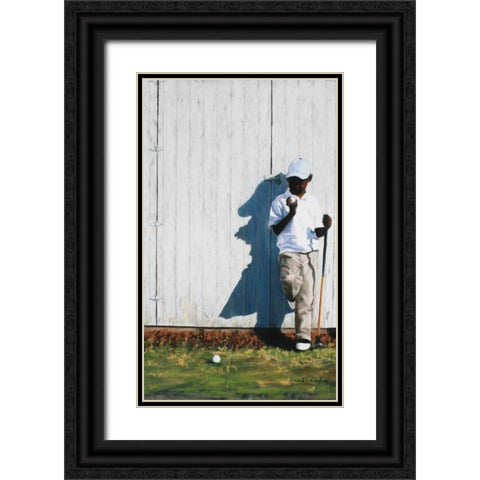 Saturdays Choice Black Ornate Wood Framed Art Print with Double Matting by Wilson, Richard