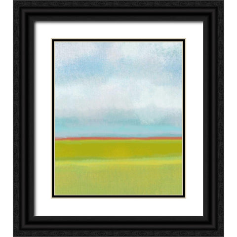 Meadow 1 Black Ornate Wood Framed Art Print with Double Matting by Weiss, Jan