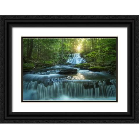 Sublime Black Ornate Wood Framed Art Print with Double Matting by Zephyr, Patrick