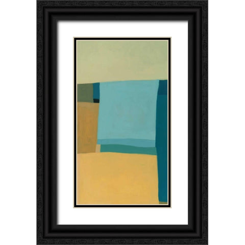 At the Beach I Black Ornate Wood Framed Art Print with Double Matting by Zinn, Tamar