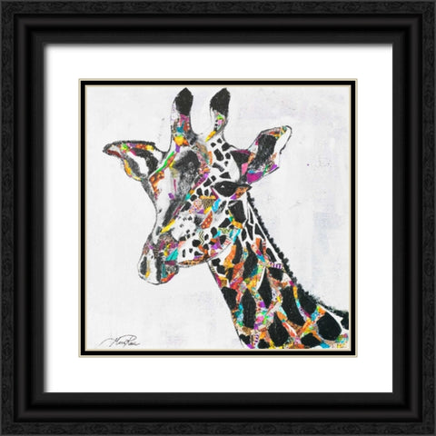Safari Collage II Black Ornate Wood Framed Art Print with Double Matting by Ritter, Gina
