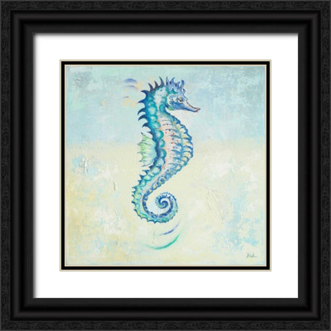 Surf Side II Black Ornate Wood Framed Art Print with Double Matting by Pinto, Patricia