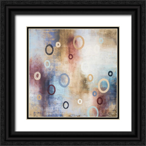 Rain in The Abstract I Black Ornate Wood Framed Art Print with Double Matting by Marcon, Michael