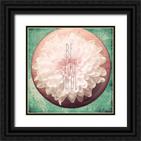 Be you Tiful Black Ornate Wood Framed Art Print with Double Matting by Peck, Gail