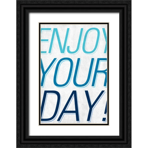 Good Day II Black Ornate Wood Framed Art Print with Double Matting by SD Graphics Studio