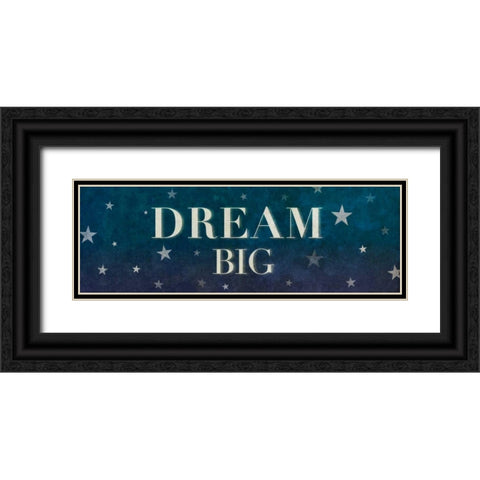 Dream Sparkle Shine Stars I Black Ornate Wood Framed Art Print with Double Matting by SD Graphics Studio