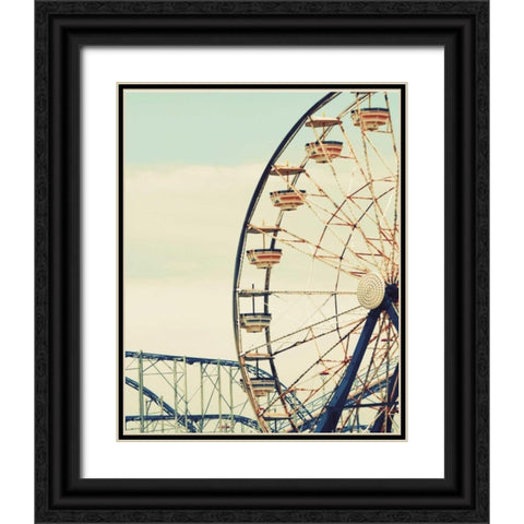 Retro Ferris Black Ornate Wood Framed Art Print with Double Matting by Peck, Gail