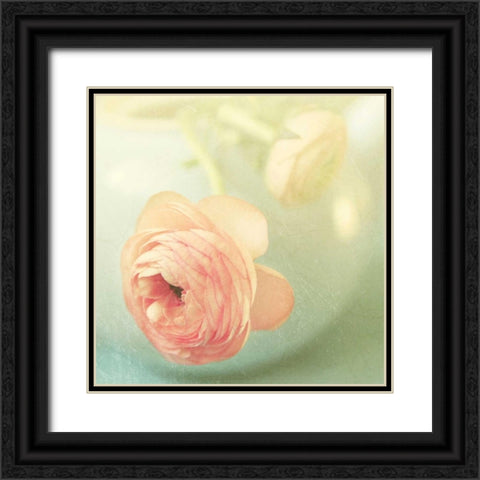 Vintage Peony II Black Ornate Wood Framed Art Print with Double Matting by Gardner, Sarah