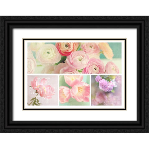 Blossoms 4 Pack Black Ornate Wood Framed Art Print with Double Matting by Gardner, Sarah