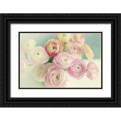 Blushing Blossoms Black Ornate Wood Framed Art Print with Double Matting by Gardner, Sarah