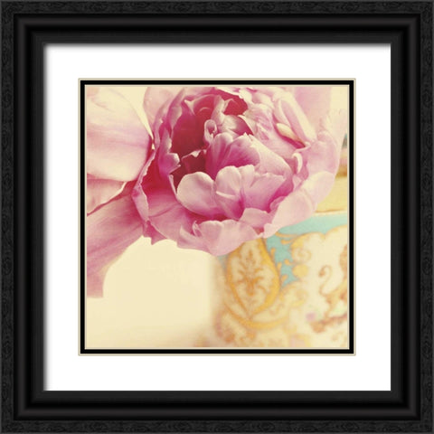 Elegant Vase Square Black Ornate Wood Framed Art Print with Double Matting by Gardner, Sarah