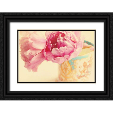 Elegant Vase Black Ornate Wood Framed Art Print with Double Matting by Gardner, Sarah