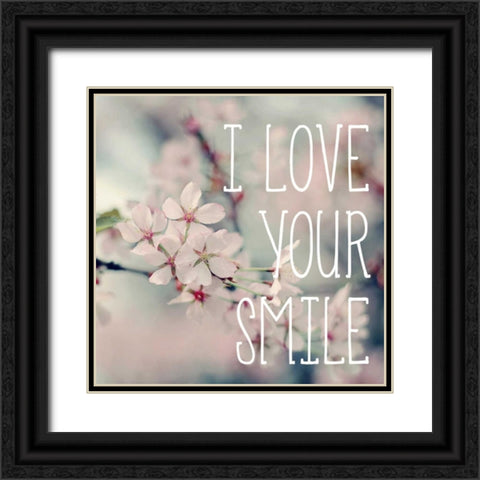 I Love Your Smile Black Ornate Wood Framed Art Print with Double Matting by Gardner, Sarah
