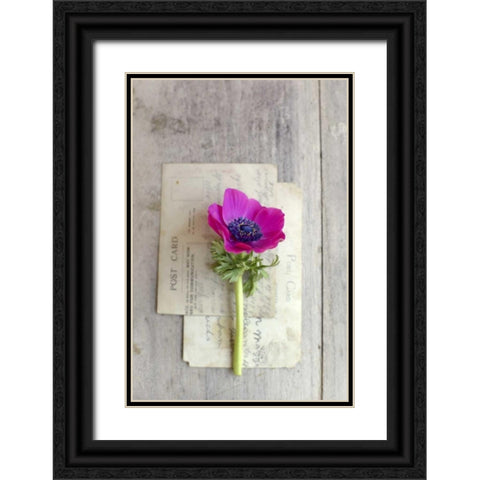 Love Note Black Ornate Wood Framed Art Print with Double Matting by Gardner, Sarah