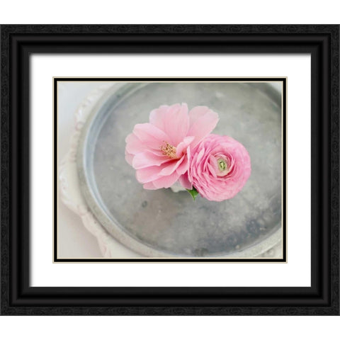 A Captivating Pair Black Ornate Wood Framed Art Print with Double Matting by Gardner, Sarah