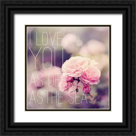 Depths of Love Black Ornate Wood Framed Art Print with Double Matting by Gardner, Sarah