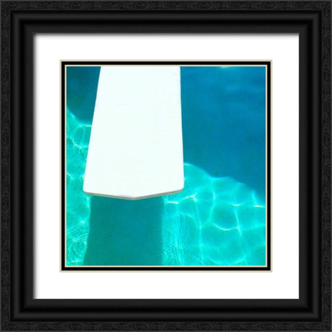 Pool Float Black Ornate Wood Framed Art Print with Double Matting by Saghini, Lisa Hill