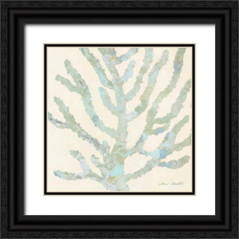 Coral Vision on Cream II Black Ornate Wood Framed Art Print with Double Matting by Loreth, Lanie