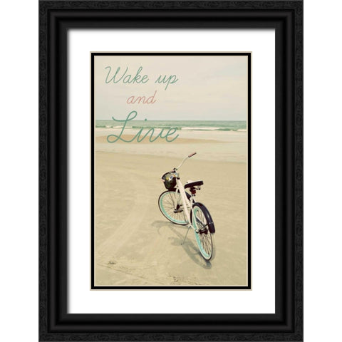 Wake Up Black Ornate Wood Framed Art Print with Double Matting by Peck, Gail