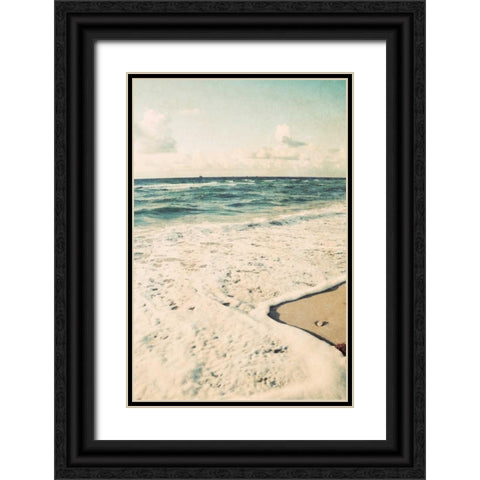 Filtered Beach Photo II Black Ornate Wood Framed Art Print with Double Matting by Peck, Gail