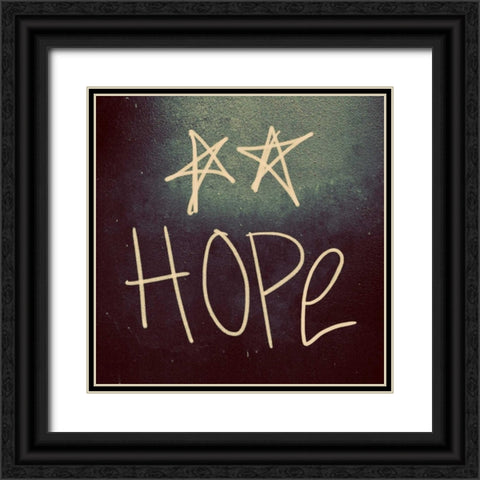 Triple Love and Hope II Black Ornate Wood Framed Art Print with Double Matting by Peck, Gail