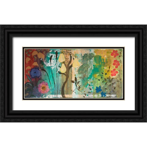 Rhapsody Black Ornate Wood Framed Art Print with Double Matting by Maria, Robin