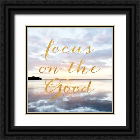 Focus on the Good Black Ornate Wood Framed Art Print with Double Matting by Nawrocke, Bruce