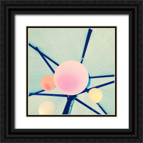 Balloons Border Black Ornate Wood Framed Art Print with Double Matting by Saghini, Lisa Hill