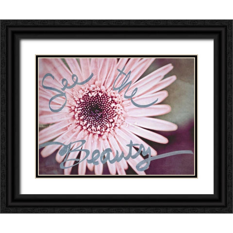 See the Beauty Black Ornate Wood Framed Art Print with Double Matting by Bryant, Susan