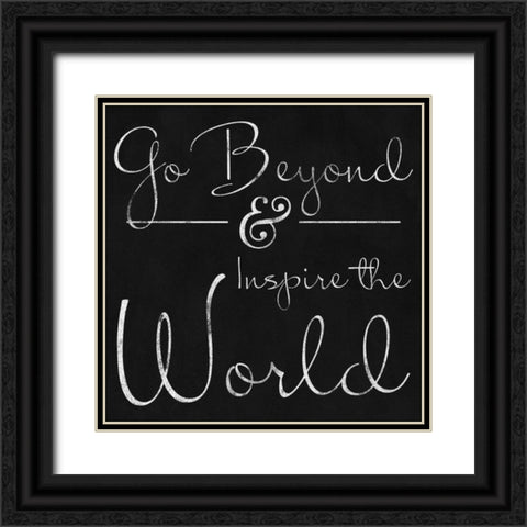 Love and Beyond Border II Black Ornate Wood Framed Art Print with Double Matting by Sundance Studio
