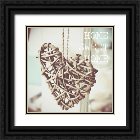 Home Sweet Home Black Ornate Wood Framed Art Print with Double Matting by Peck, Gail