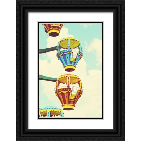 Sky Ride II Black Ornate Wood Framed Art Print with Double Matting by Peck, Gail