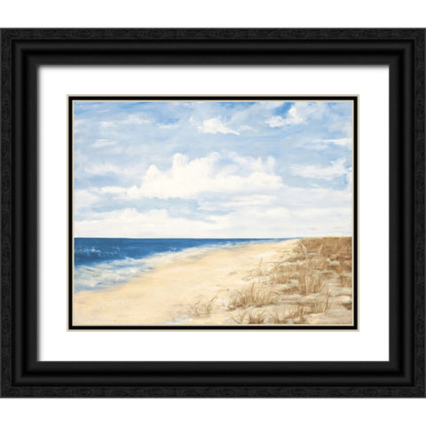 Day At The Beach Black Ornate Wood Framed Art Print with Double Matting by DeRice, Julie