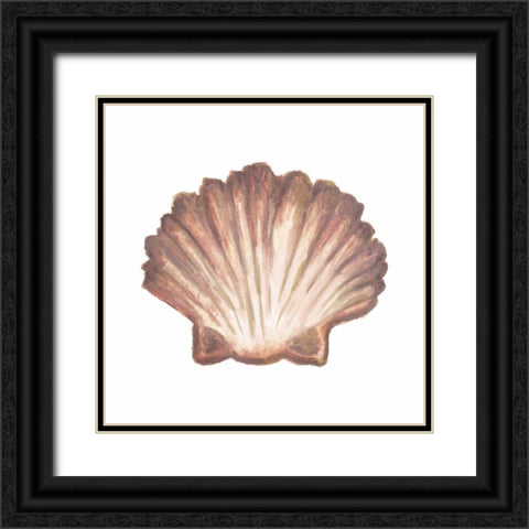 Coastal Icon Coral VI Black Ornate Wood Framed Art Print with Double Matting by Medley, Elizabeth