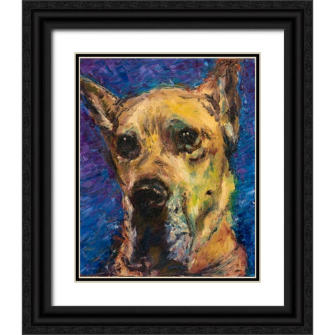 Happy Companion II Black Ornate Wood Framed Art Print with Double Matting by Johnson, Walt