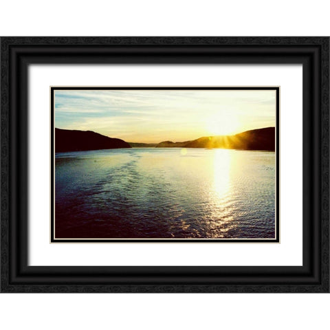 From Afar Black Ornate Wood Framed Art Print with Double Matting by Bryant, Susan