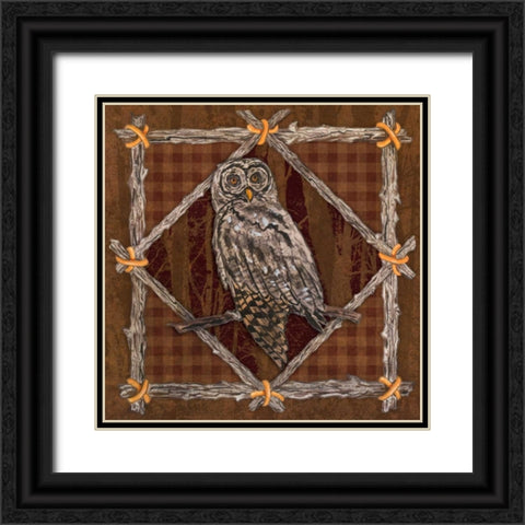 Elements of Nature I Black Ornate Wood Framed Art Print with Double Matting by Baliko, Linda