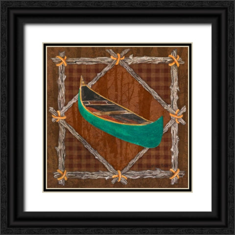 Elements of Nature IV Black Ornate Wood Framed Art Print with Double Matting by Baliko, Linda