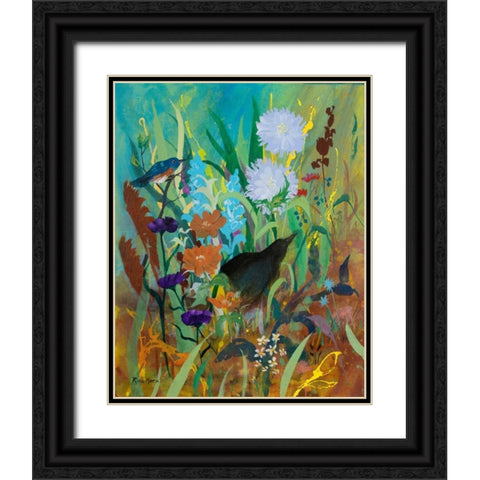 Growing Garden Black Ornate Wood Framed Art Print with Double Matting by Maria, Robin