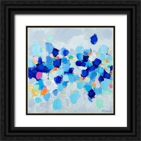 Amoebic Party I Black Ornate Wood Framed Art Print with Double Matting by Coolick, Ann Marie