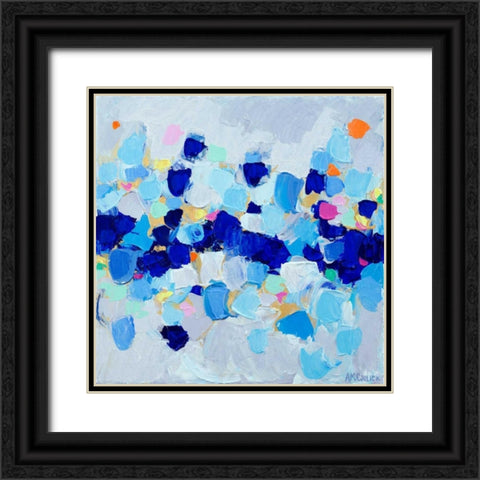 Amoebic Party II Black Ornate Wood Framed Art Print with Double Matting by Coolick, Ann Marie