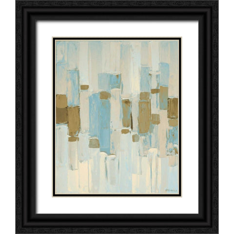 Muted Rhizome I Black Ornate Wood Framed Art Print with Double Matting by Coolick, Ann Marie