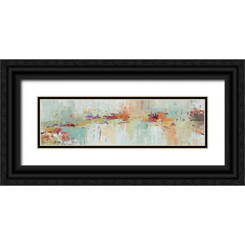 Abstract Rhizome Panel Black Ornate Wood Framed Art Print with Double Matting by Coolick, Ann Marie