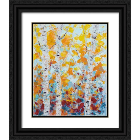 Aspen October I Black Ornate Wood Framed Art Print with Double Matting by Coolick, Ann Marie