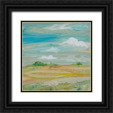 My Land III Black Ornate Wood Framed Art Print with Double Matting by Maria, Robin