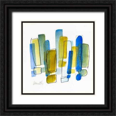 Exclamation III Black Ornate Wood Framed Art Print with Double Matting by Loreth, Lanie