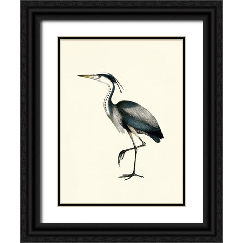 Bird I on Cream Black Ornate Wood Framed Art Print with Double Matting by Piddix