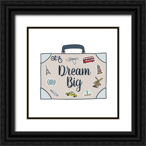 Dream Big Black Ornate Wood Framed Art Print with Double Matting by Edwins, Hugo