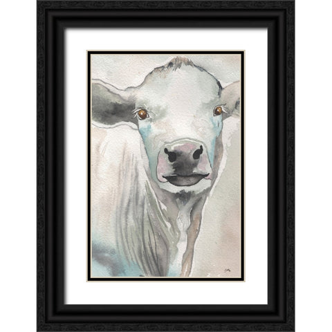 Farm Animal I Black Ornate Wood Framed Art Print with Double Matting by Medley, Elizabeth