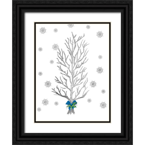Winter Tree Black Ornate Wood Framed Art Print with Double Matting by Ritter, Gina